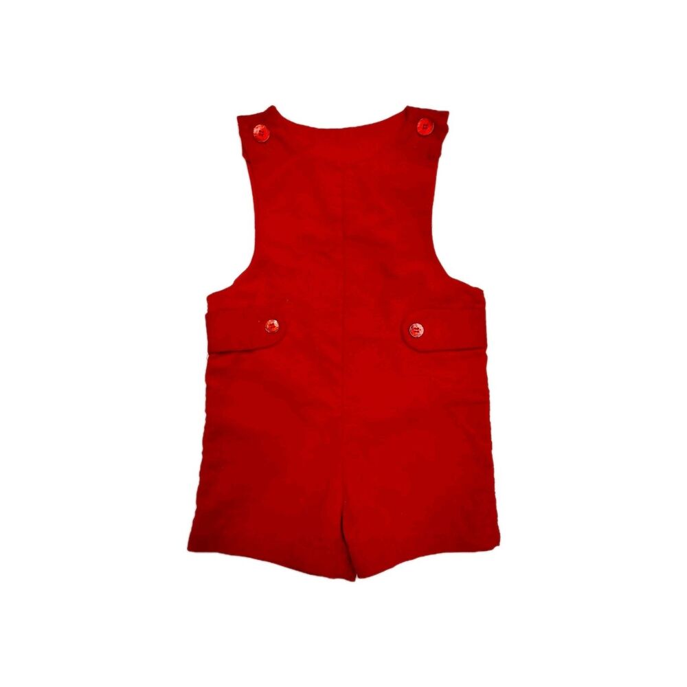 Vintage Good Lad Red velvet Romper Set 12-18mo (0038)